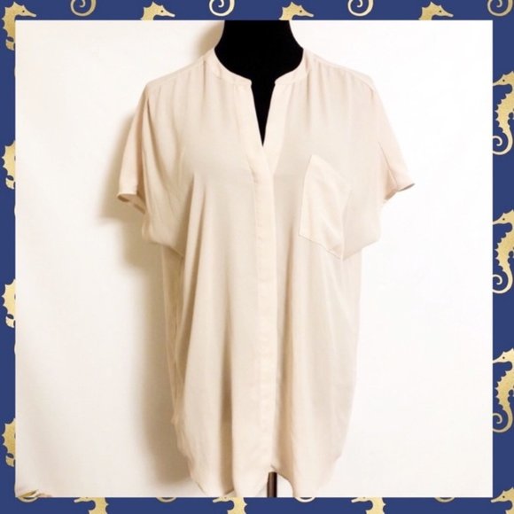 Violet & Claire V-Neck Pullover Tunic Blouse - Picture 2 of 5